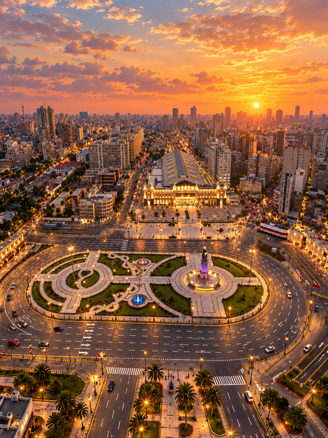 Urban public square and infrastructure development